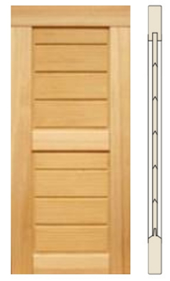 Interior Bamboo Wood Panel Door